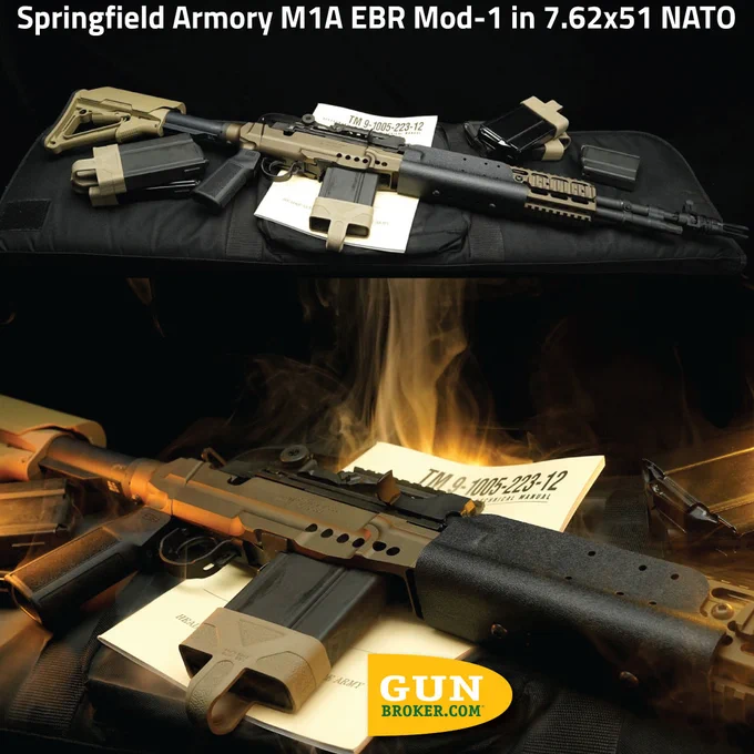 🔥 Springfield Armory M1A EBR Mod-1 in 7.62x51 NATO for #M1AMonday
🔗 See it here: https://bit.ly/4t0XFW3

#SpringfieldArmory #M1A #Gunsdaily