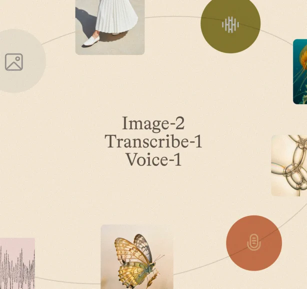 Image-2, Transcribe-1, Voice-1
