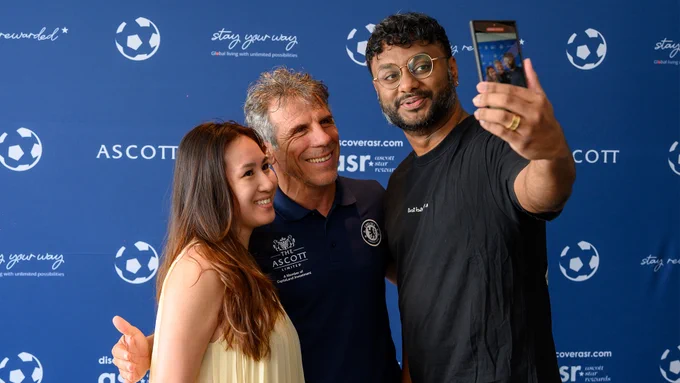 Exclusive meet-and-greet with Chelsea legend Gianfranco Zola at The Famous CFC, Chelsea's international fan engagement programme.