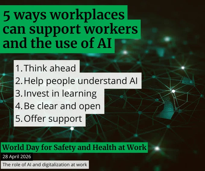 5 ways workplaces can support workers and the use of AI.
