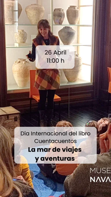 Sobre una foto de una actividad similar de cuentacuentos la info del post.