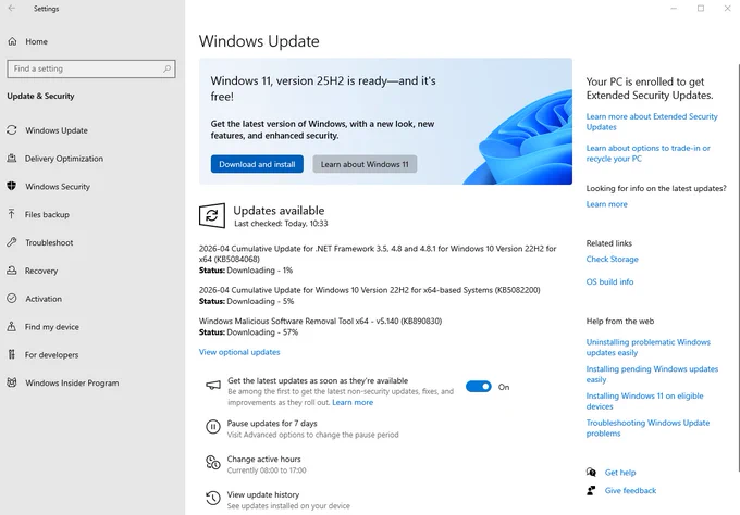 Microsoft releases Windows 10 KB5082200 extended security update