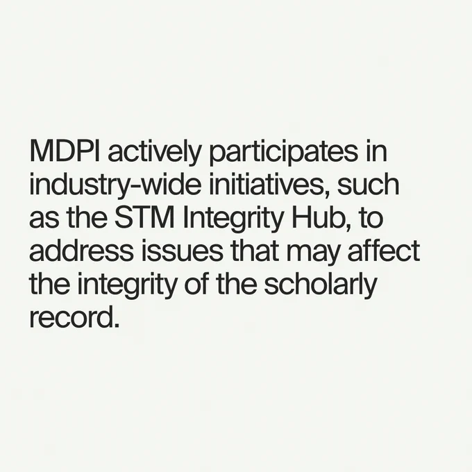 MDPI Annual Report 2025: Scaling Open Access with Integrity