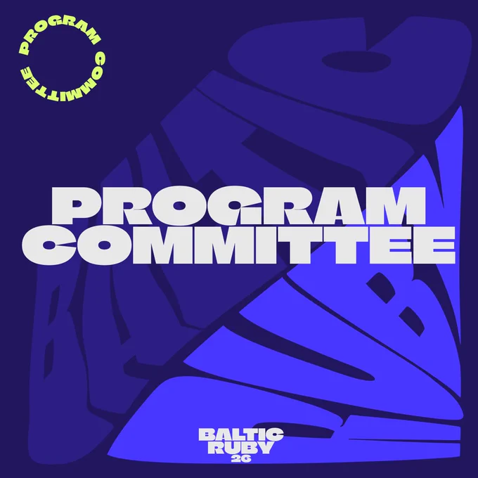 Baltic Ruby 2026 cover with large “Program Committee” text on a dark background