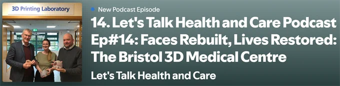 Bristol 3D Medical Centre is a dedicated centre for in-house medical 3D design and 3D printing. It is one of the first of its kind in the NHS and hosts a variety of medical device design software, state-of-the-art 3D printers, high-performance 3D & 4D surface scanners, and advanced technology used to aid healthcare.