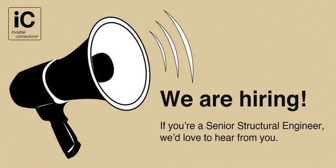 Invisible Connections are recruiting a Senior Structural Engineer to enhance their engineering capability. The successful candidate will be working as part of our Oxfordshire-based team of specialists, focusing on a diverse portfolio of reinforced concrete and hybrid construction buildings in the UK and Ireland. 