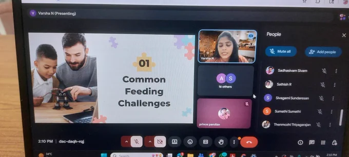 Dr. Varsha Pramodh, Senior Consultant Dietician and Metabolic Nutritionist, Chennai, delivered the session on ' 'Understanding Nutrition in Children with Autism' on the occasion of 'Autism Awareness Day' on 16th April 2026.