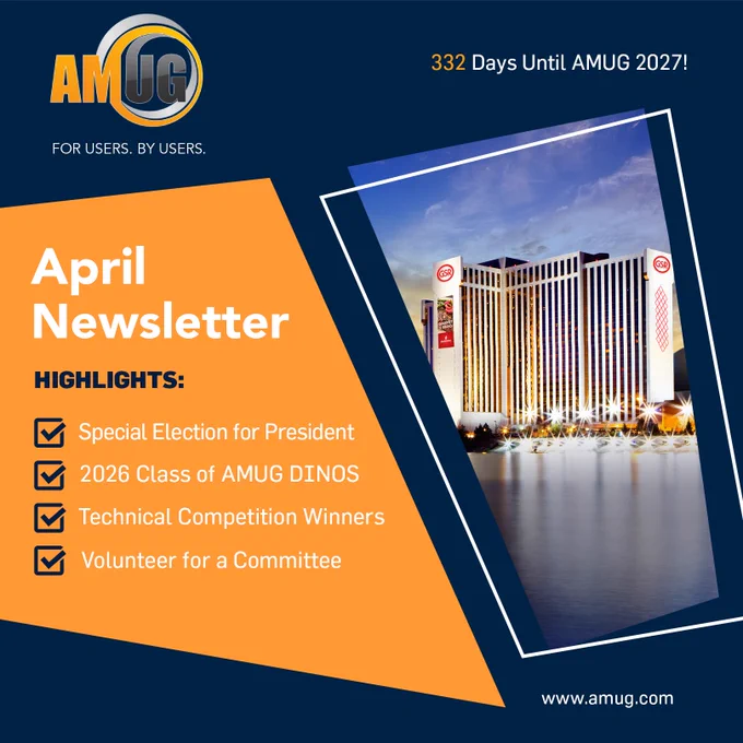April AMUG Newsletter Highlights