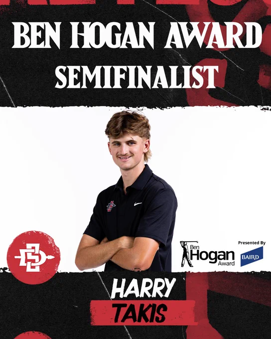 Harry Takis Named a Ben Hogan Award Semifinalist