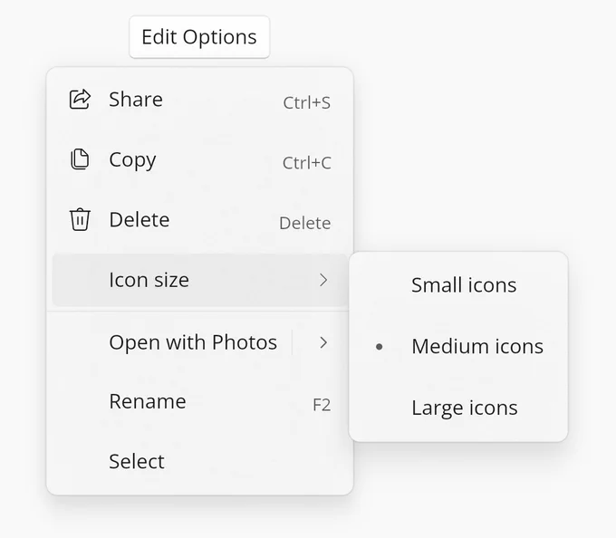 Improved menus in Uno Platform - touch
