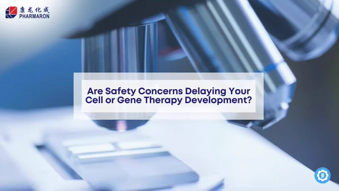 Comprehensive CGT Safety Assessment Services for Cell and Gene Therapies. Image shows a close-up view of a microscope, highlighting the importance of safety assessments in the development of cell and gene therapies at Pharmaron