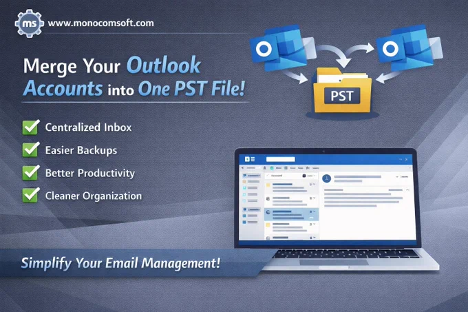 How to Merge Multiple Outlook Accounts into One Combined Outlook PST