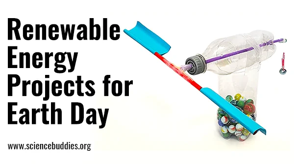 Wind turbine with a plastic bottle - Earth Day experiment on reusable and alternative energy