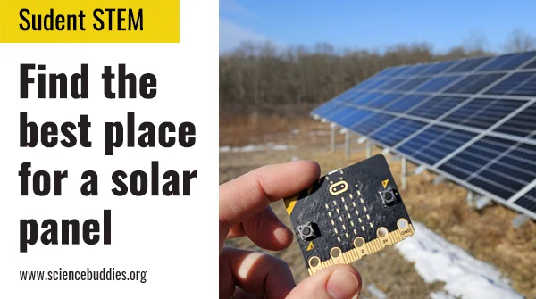 Solar panel and micro:bit for student project