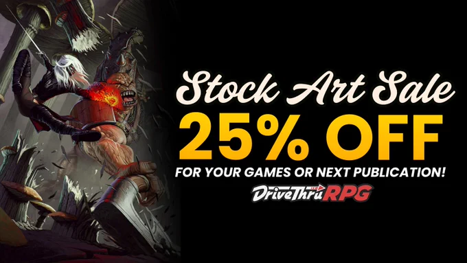 Final Day of the Stock Art Sale at DriveThruRPG.com