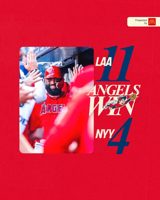 April 16: Angels Win! LAA 11, NYY 4