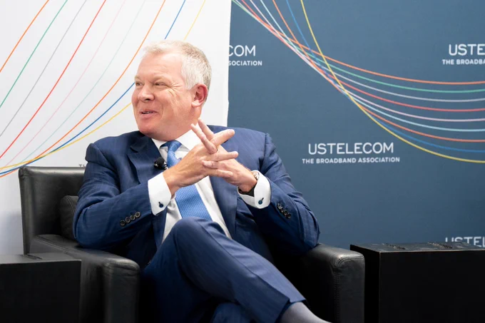 Image: Todd Foje, CEO, Great Plains Communications, during USTelecom's American Connectivity Forum. 