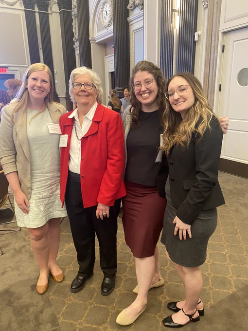 Laurel Anderson, LASP Community Engagement Unit Supervising Attorney; Deborah Steeves, longtime Staff Attorney; Renate Keg, CEU Staff Attorney; and Michaela Brunnabend, CEU Staff Attorney.