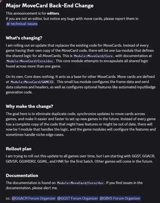 Long post from the dustloop wiki discord outlining the movecard update.