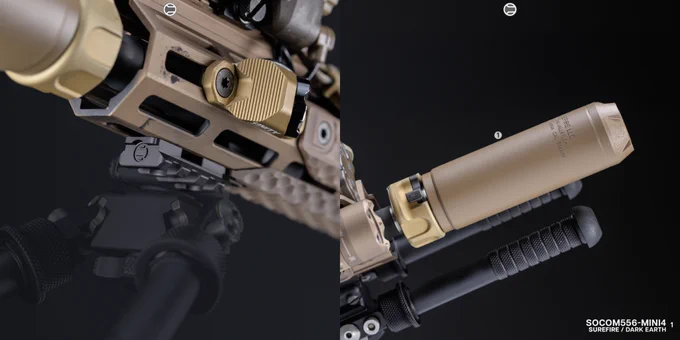 RailScales Karve-P Polymer M-LOK Hand Stop, G10 XOS, XOS-W, & XOS-H M-LOK Scales (Honeycomb, TerraCore, 3-Slot & 4-Slot), CSMR Mag Button, QDX Sling Mount | 14.5" URG-I, Geissele SMR Mk16 URG-I 13.5" MLOK Rail (DDC), Daniel Defense 14.5" 5.56 Barrel, Surefire SOCOM-556Mini4 (RC4) w/ SOCOM 5.56 4-Prong Flash Hider, L3Harris NGAL Laser, Insight Tech WMX200 Light w/ Rotating Body, B&T Industries Atlas Bipod, Leupold Optics Mk6 1-6x Scope & Deltapoint Pro MRDS w/ Badger Ordnance C1 Mount (PN 170-340), Unity Tactical Hot Button MLOK (NGAL Plug), Geissele URG-I ACH (DDC), Bootleg Inc Adjustable BCG, Colt Firearms M4 Carbine Lower, Magpul MOE Grip, CTR Stock, and 20rd Gen 1 PMAG.