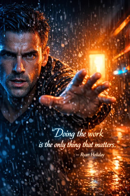 🔥 The Mindset Shift That Separates Dreamers From Doers

Stop waiting for perfect conditions. The only move that matters is showing up and doing the work — every single day.

Most people spend their lives planning, overthinking, and waiting for the "right moment." But Ryan Holiday's powerful mindset shift cuts through all the noise:

"Doing the work is the only thing that matters."

No shortcuts. No excuses. Just action.
