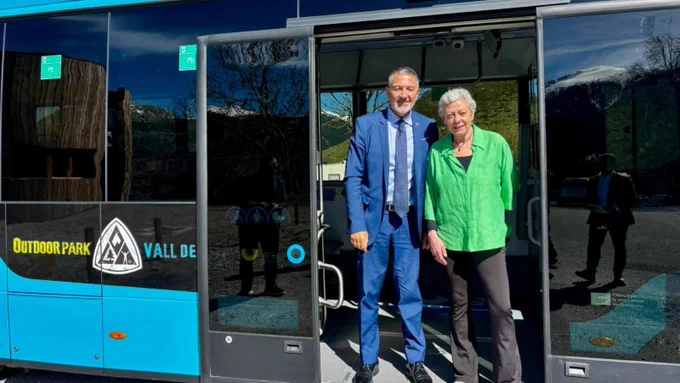 El conseller d'Empresa i Treball, Miquel Sàmper, visita l'Outdoor Park a la Vall de Boí