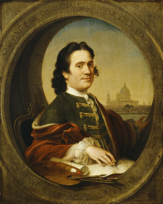 A self-portrait by the artist Canaletto