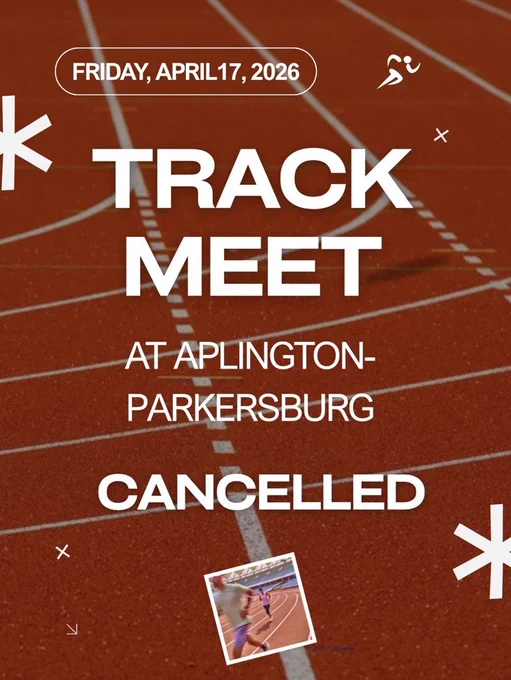 Boys and girls high school track meet at Aplington-Parkersburg has been cancelled for today.