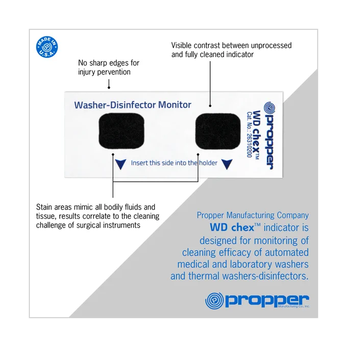Our WD-chex™ Cleaning Monitor verifies that your washer-disinfector is performing optimally across every inch of the tank. It’s time to eliminate the guesswork and embrace a standardized, data-driven approach to decontamination.