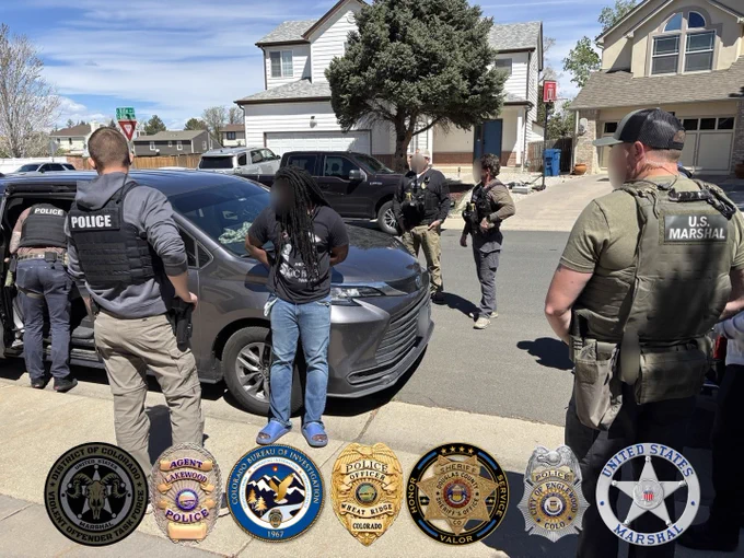 Cleveland JONES in custody of the U.S. Marshals Colorado Violent Offender Task Force (COVOTF).