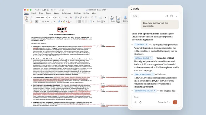Claude for Word, now on Pro and Max