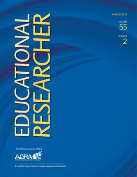 Cover of the AERA Educational Researcher Journal, Volume 55, Number 2.