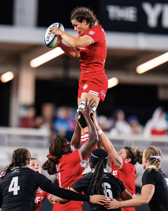 In match rugby photo between Canada and New Zealand