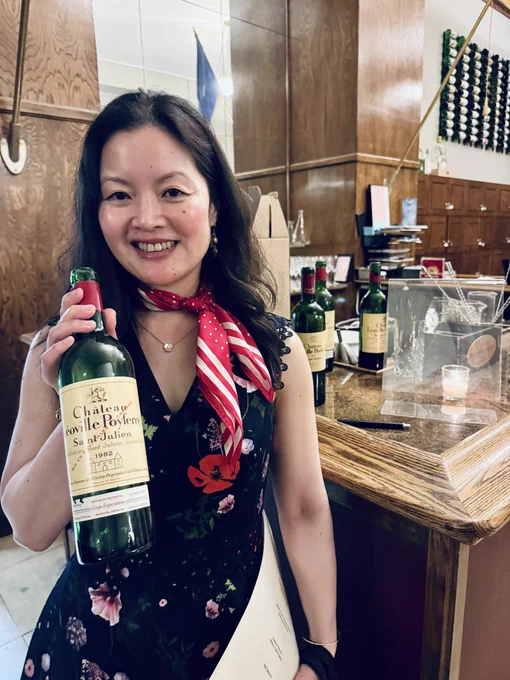 Susan R Lin MW with 1982 Léoville-Poyferré