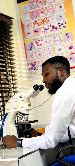 A Medical Laboratory Scientist on the bench. 