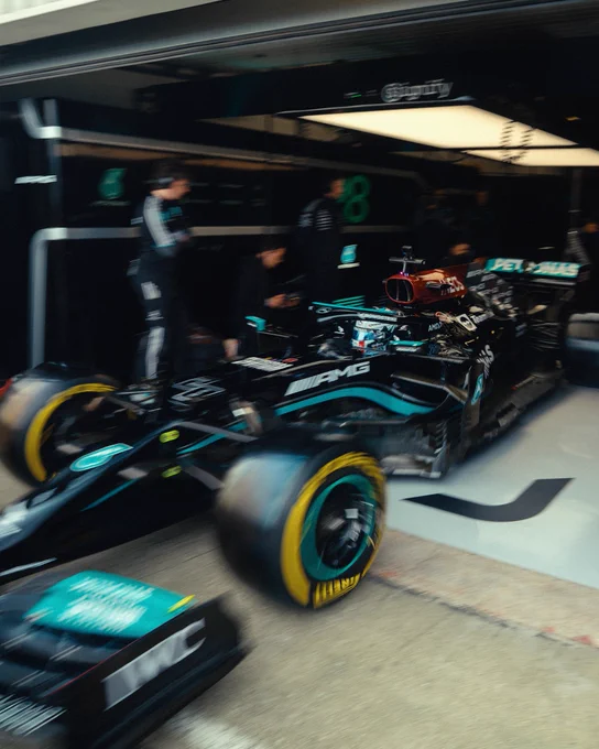 Doriane Pin driving out of the Silverstone pits in W12