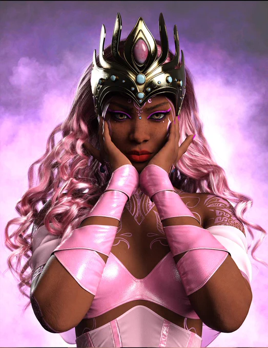 Rule your renders with the Scarlet Crown, a regal prop set with matching earrings, fully adjustable for Genesis 8, 8.1, and 9. @daz3d 

https://www.daz3d.com/scarlet-crown-for-genesis-8-81-and-9

#Nelmi3D #Daz3D #MadeWithDaz #3DClothing #DAZStudio #genesis9 #CG #CGI #SubstancePainter #FantasyFashion #crown
