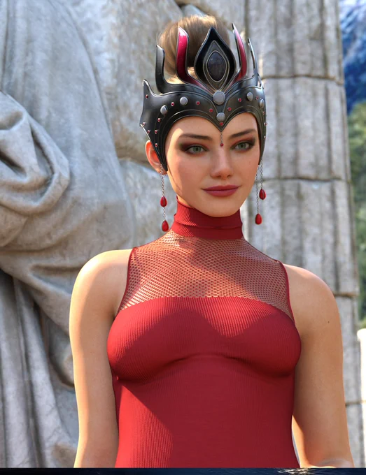 Rule your renders with the Scarlet Crown, a regal prop set with matching earrings, fully adjustable for Genesis 8, 8.1, and 9. @daz3d 

https://www.daz3d.com/scarlet-crown-for-genesis-8-81-and-9

#Nelmi3D #Daz3D #MadeWithDaz #3DClothing #DAZStudio #genesis9 #CG #CGI #SubstancePainter #FantasyFashion #crown