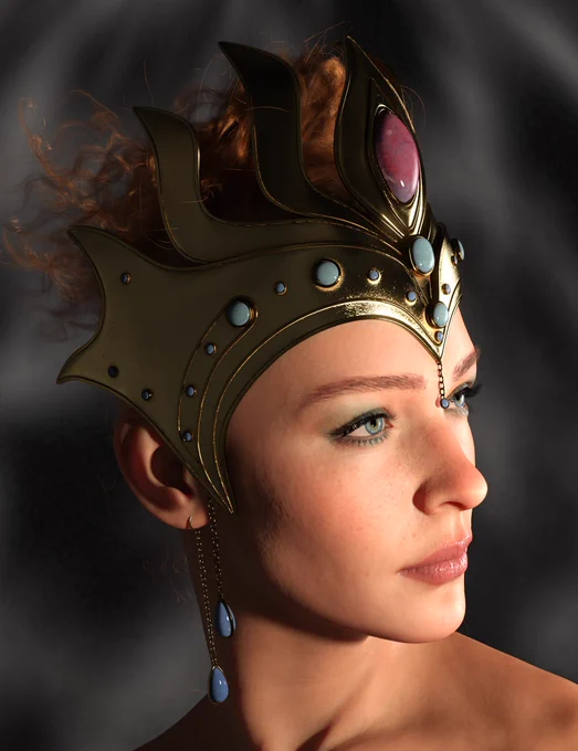Rule your renders with the Scarlet Crown, a regal prop set with matching earrings, fully adjustable for Genesis 8, 8.1, and 9. @daz3d 

https://www.daz3d.com/scarlet-crown-for-genesis-8-81-and-9

#Nelmi3D #Daz3D #MadeWithDaz #3DClothing #DAZStudio #genesis9 #CG #CGI #SubstancePainter #FantasyFashion #crown