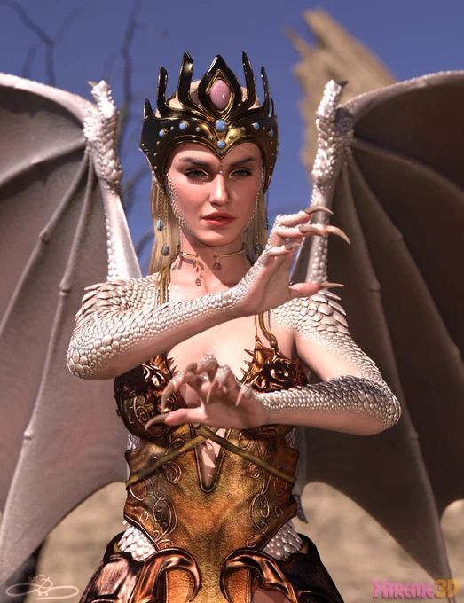 Where fire meets majesty — the Scarlet Crown rises as a symbol of strength, mystery, and timeless allure. @daz3d 

https://www.daz3d.com/scarlet-crown-for-genesis-8-81-and-9

Art by: Emőke Kalocsay

#Nelmi3D #Daz3D #MadeWithDaz #3DClothing #DAZStudio #genesis9 #CG #CGI #SubstancePainter #FantasyFashion #crown