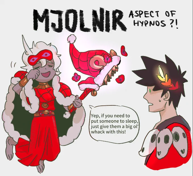 hypnos showing zagreus aspect of hypnos hammer
