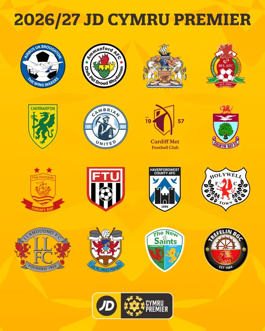2026/27 JD Cymru Premier. 