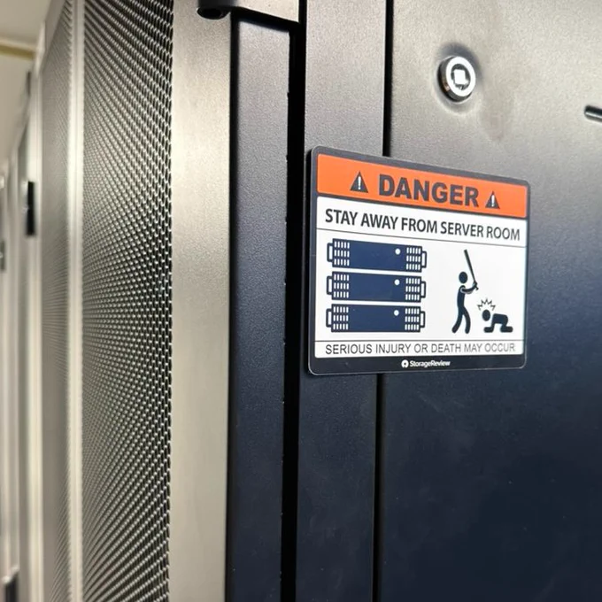 Danger! Stay away from server room!