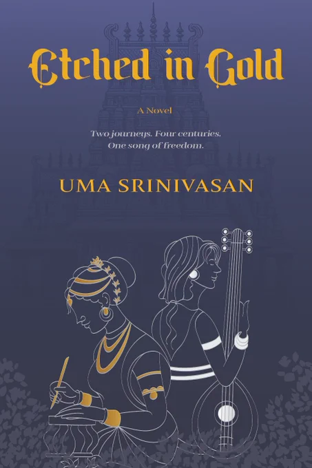 Book cover of Etched In Gold by Uma Srinivasan