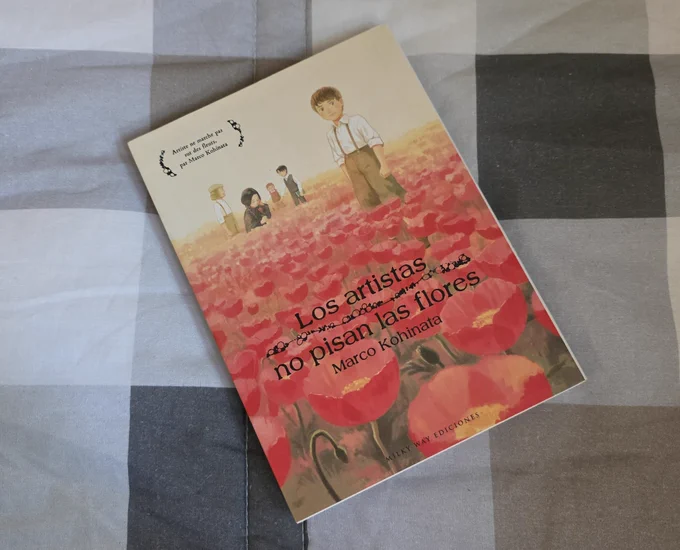 Foto del manga Los artistas no pisan las flores, de Marco Kohinata y publicado por Wilky Way Ediciones