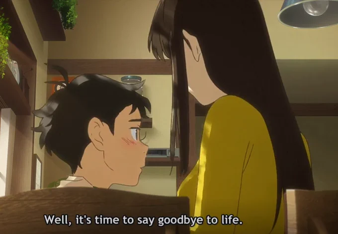 Still frame from the anime movie Penguin Highway