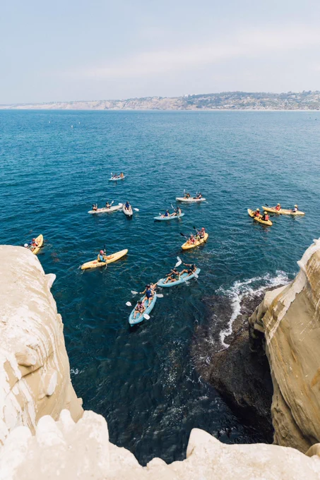 Kayaking in la Jolla
