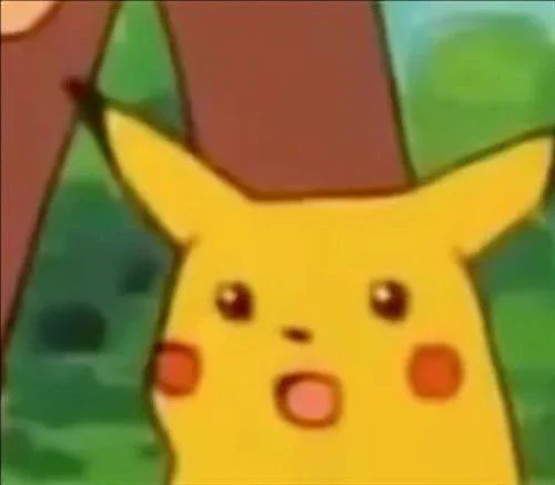 Shocked Pikachu meme