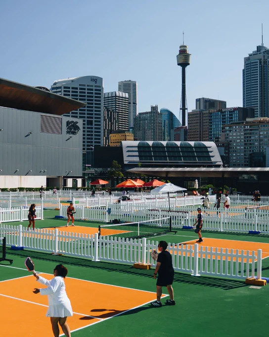 House of Pickle at ICC Sydney's Event Deck. Book your court today.