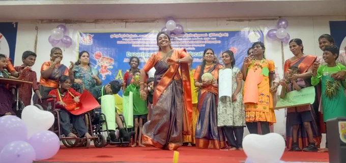 The Model School Children (Children with Multiple Disabilities (MD)), Parents, Special Educators and Staffs, showcased their talents in a 'Talent Show' on the occasion of 'Annual Day Celebration of Model School 2025-26' on 16th April 2026.
